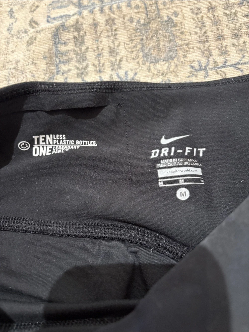 Nike Dri Fit Black Capri Leggings - medium